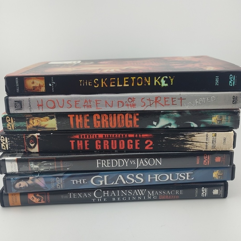 Horror movies DVD Freddy Jason Skeleton Key Grudge Glass House House street